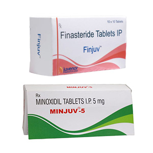 핀주브 + 민주브 ( 피나스테리드 + 미녹시딜 Finasteride + Minoxidil 1mg 5mg )