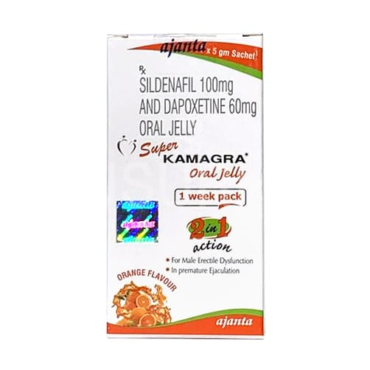 슈퍼카마그라 오랄젤리 (구연산 실데나필 Sildenafil Citrate 100mg + 다폭세틴 Dapoxetine 60mg)