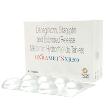 옥스라메트 S XR 500 (다파글리플로진 Dapagliflozin 10mg + 시타글립틴 Sitagliptin 100mg + 메트포르민 Metformin 500mg)